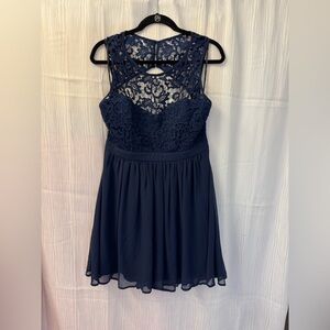 Chic Blue Mini Dress